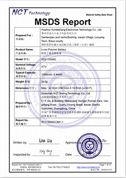 MSDS Report